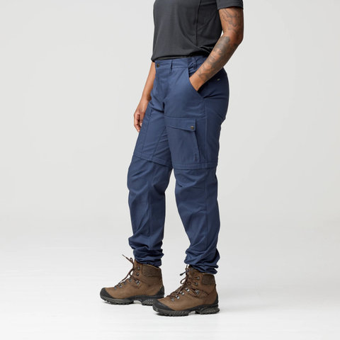 Fjällräven Abisko Hybrid Trail Zip-Off Damen Hose - navy | S