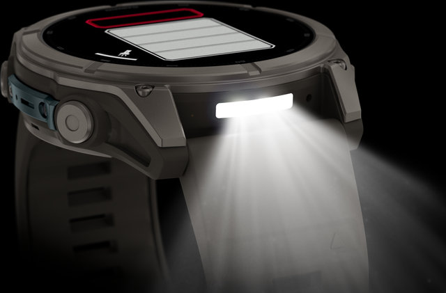 Garmin fēnix 9 AMOLED Sapphire DLC Titan 51 mm Multisport-Smartwatch - kieselgrau-titan