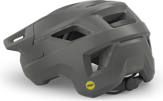 MET Casque VTT Shelter Mips - absolute gray matte | 52 - 56 cm