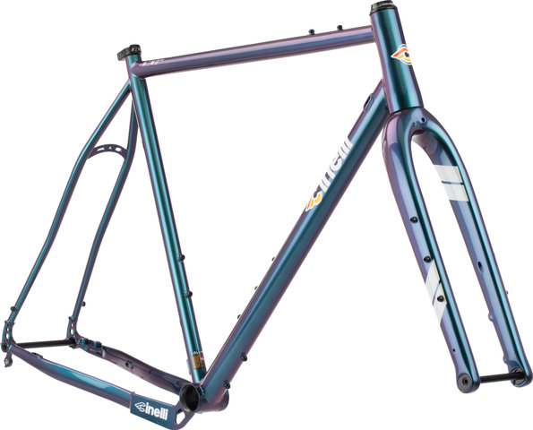Cinelli Nemo TIG Gravel II Rigid Fork Frame Set - green pink | 47 mm | XXL | 1 1/8" - 1,5" tapered