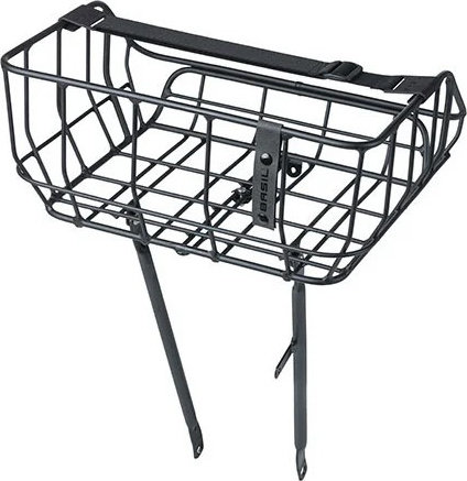Basil Portland bike basket - matte black/25 l