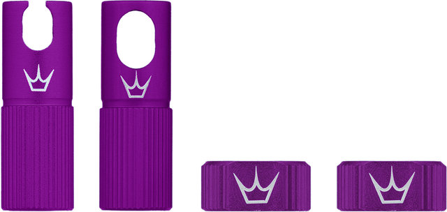 Peaty's Chris King Edition MK2 Tubeless Ventil Ersatzteil-Set - violet/SV