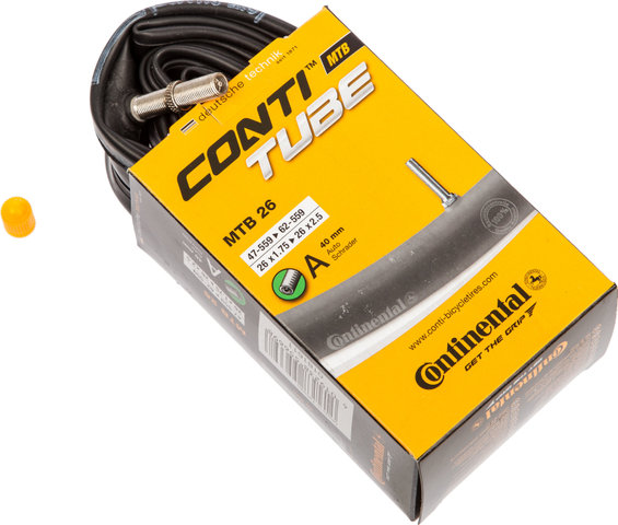 Continental Schlauch MTB 26 - 5 Stück + 2 Reifenheber gratis - universal/33-622 bis 46-622/SV/26 x 1,75-2,5 SV 42 mm/42 mm