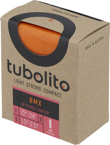 tubolito Tubo-BMX Schlauch 22"/24" - orange/37-489 bis 64-507/AV/22-24 x 1,5-2,5 AV 40 mm/40 mm
