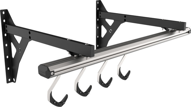 Stashed Products Soporte de pared para bicicleta SpaceRail 4x - negro-plata