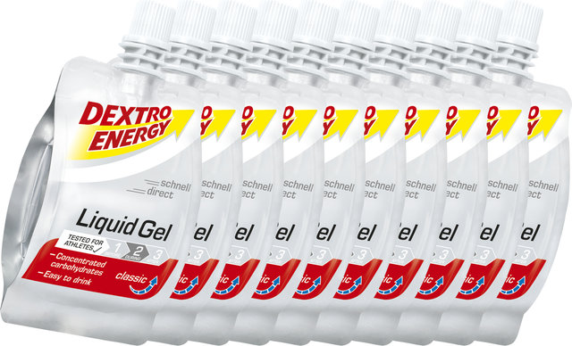 Dextro Energy Gel líquido - 10 unidades - classic/600 