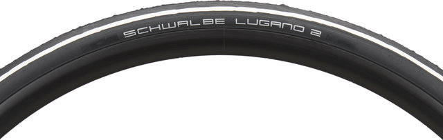 Schwalbe Cubierta de alambre Lugano II K-Guard 28" - negro / blanco/28 /25 /25-622