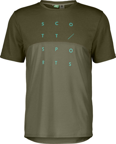 Scott Trail Flow DRI Tee S/S Jersey - fir green-hay green/M