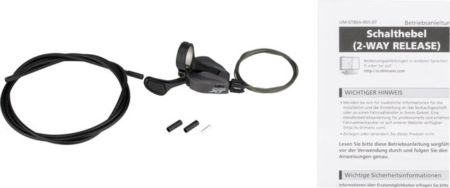 Shimano XT Schaltgriff SL-M8100 Mono mit Klemmschelle 2-fach - schwarz/2-fach
