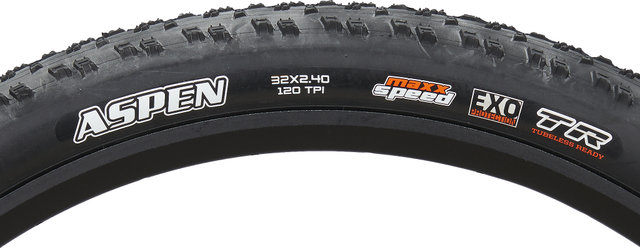 Maxxis Aspen WT EXO TR MaxxSpeed 120 TPI 32'' folding tyre - black | 61 mm | 2.4 | 32 | 61-686