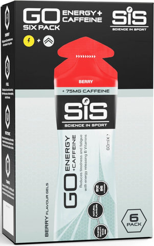 SIS GO Gel Energético Isotónico Plus Cafeína 6 unidades - baya