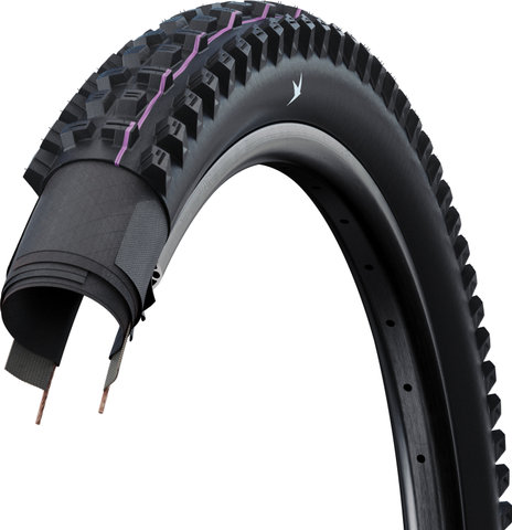Schwalbe Neumático plegable Tacky Chan Ultra Soft Gravity E-50 TLR 27,5" - black | 63-584 | 27.5 | 2.5 