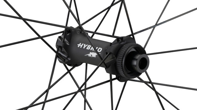 DT Swiss Juego de ruedas HEC 1400 SPLINE 47 Carbon Boost Disc CL Hybrid 28" - negro/Boost/148 mm/110 mm/Boost/28"/110 mm/110 mm/148 mm/Shimano carretera