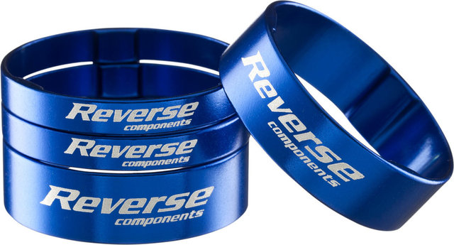 REVERSE Components Ultra-Light 1 1/8" Spacer Set - blue