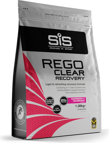SIS Rego Clear Recovery polvo para bebidas, 1380 g - frambuesa