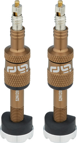 e*thirteen Valve Tubeless Quick Fill - 2 pièces - bronze/SV 16-24 mm