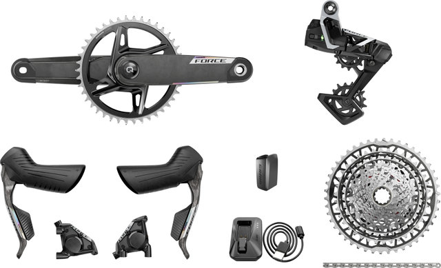 SRAM Force E1 Wide XPLR AXS 1x13-fach Powermeter Gruppe - 172,5 mm/10-46