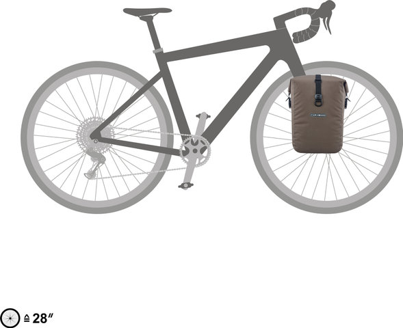 ORTLIEB Sacoche de Vélo Gravel-Pack - dark sand | 14500 