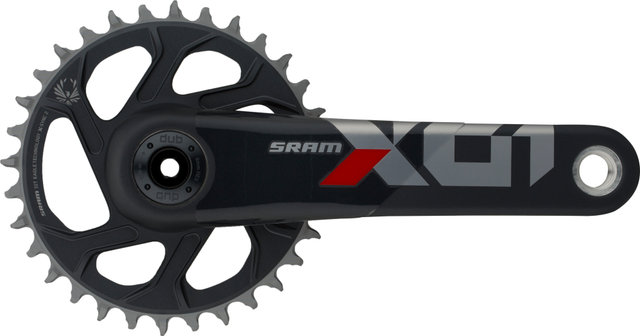 SRAM X01 Eagle Boost DUB DM 12-fach Carbon Kurbelgarnitur - lunar-oxy/170,0 mm
