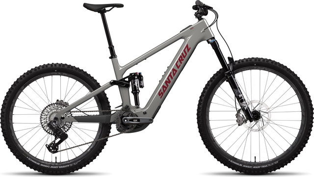 Santa Cruz Vala 1 C GX AXS Mix Bicicleta eléctrica de montaña - gloss grey/L/160 /29" (delantero), 27,5" (trasero)/160,0 mm