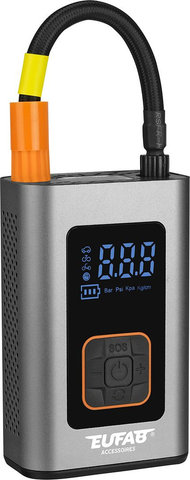 Eufab Mini Kompressor Elektrische Minipumpe - schwarz-silber
