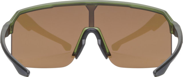 uvex ramp sports glasses - olive matt | mirror gold