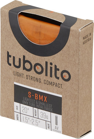 tubolito S-Tubo-BMX Schlauch 20" - orange/AV/20 x 1,5-2,5 AV 40 mm/38-406 bis 63-406/40 mm