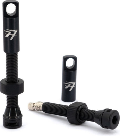 77designz Set de 2 valves tubeless - black