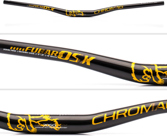 Chromag OSX LTD 31.8 25mm Riser handlebars - black-gold | 800 mm