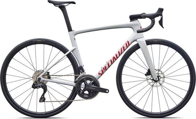 Specialized Tarmac SL9 Comp DI2 28" Carbon Rennrad - gloss dolomite metallic-cayenne metallic | M | 28"