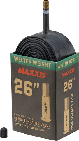 Maxxis Cámara de aire Welterweight 26" - negro/26 x 1,5-2,5 AV 48 mm
