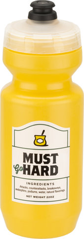 SPURCYCLE Bidon Must Go Hard 650 ml - yellow/650 