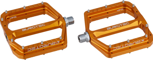 Burgtec Penthouse Flat MK5 Plattformpedale - iron bro orange