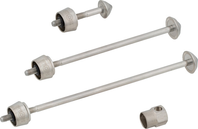 Pitlock Locking Skewer Set 02 for Front Wheel + Rear Wheel + Seatpost - silver