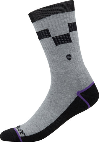 Fasthouse Clash Performance Crew Socks - heather gray/43 - 46