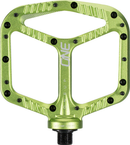 OneUp Components Aluminium Platform Pedals - green/universal