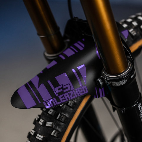 Unleazhed Mudguard M01 Logo Skin Schutzblech - purple