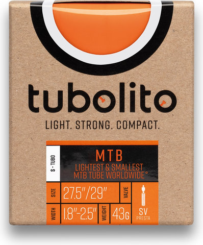 tubolito Tubo S-Tubo-MTB 27,5"/29" - naranja | 47-584 a 62-622 | Válvula Presta (SV) | 42 mm