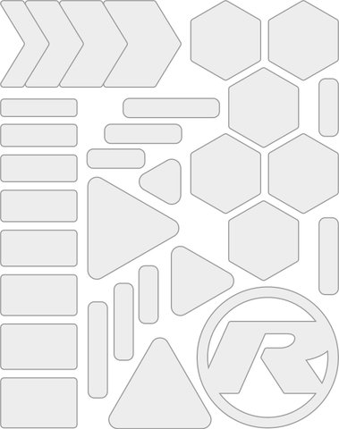 rie:sel design re:flex city Reflektierende Aufkleber - silver