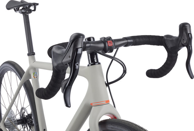 OPEN Vélo de Gravel en Carbone NEW U.P. Ekar 28" - grey matte-red/28"/M