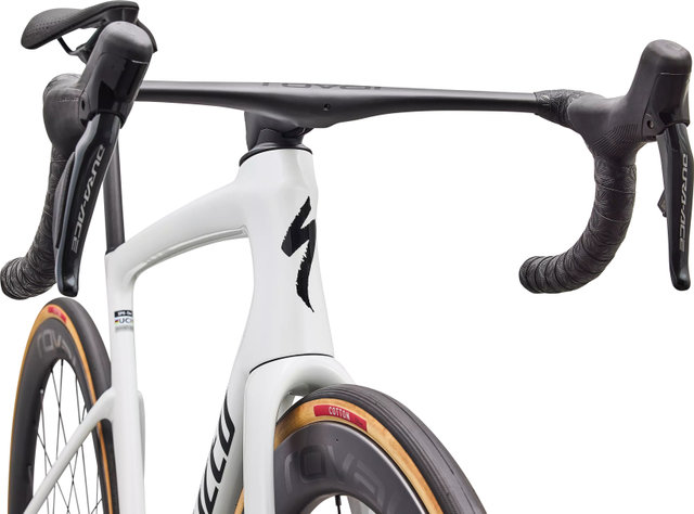 Specialized Vélo de route Tarmac SL9 S-Level Di2 Carbon 28" - gloss white silver metallic tarmac black | 170,0 mm | M | 47 mm | 28"