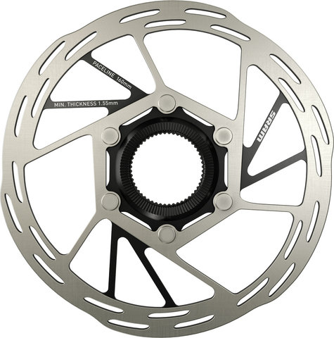 SRAM Paceline Rounded Center Lock Bremsscheibe Modelljahr 2025 - black-silver/160 mm