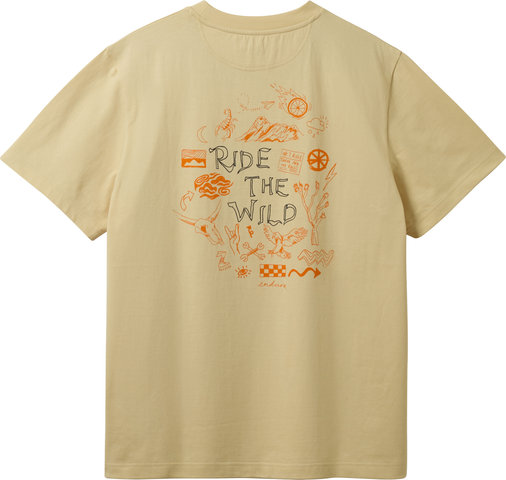 Endura T-Shirt Ride The Wild Graphic - light sand | M