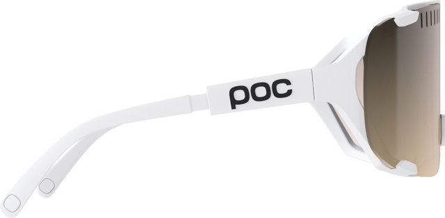 POC Lunettes de sport Devour Mid avec verre de rechange - hydrogen white | clarity trail-partly sunny silver