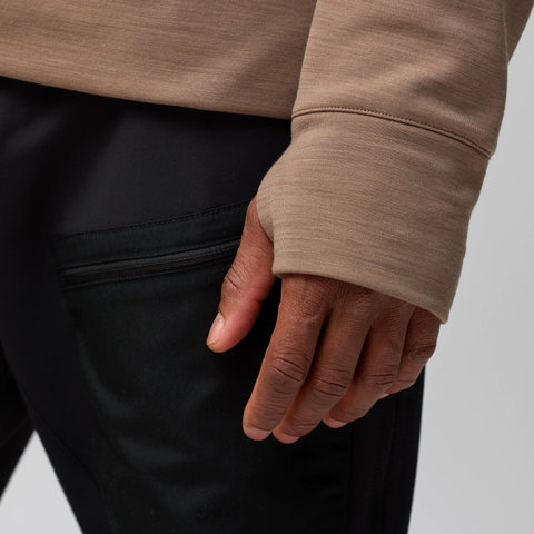 Fjällräven Pull en polaire Keb pour hommes - suede brown | L