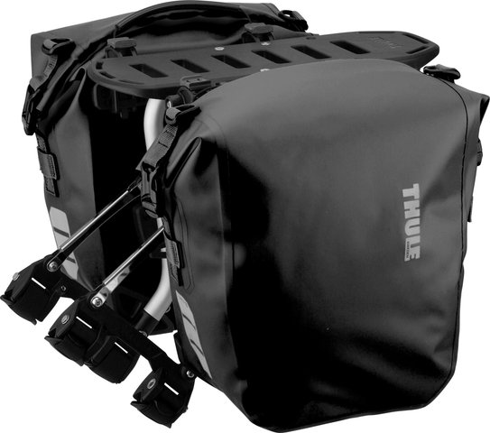 Thule Portaequipajes Tour Rack + bolsas de bicicleta Shield Pannier S - black
