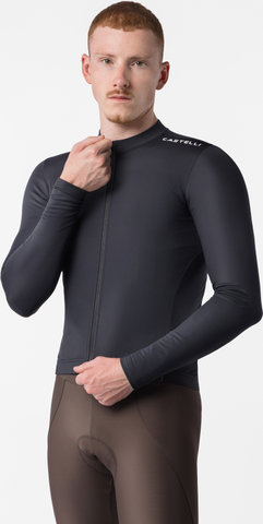 Castelli Espresso Thermal 2 L/S Trikot - black white | S