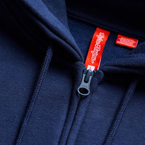 Troy Lee Designs Badge Zip Up Hoodie Pullover - navy sage | M