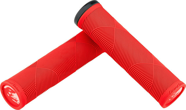 Lizard Skins Puños Strata Lock-On - candy red/135 mm