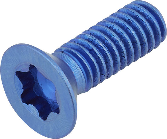 77designz Tornillo de titanio Ti Bolt para guías de cadena - blue